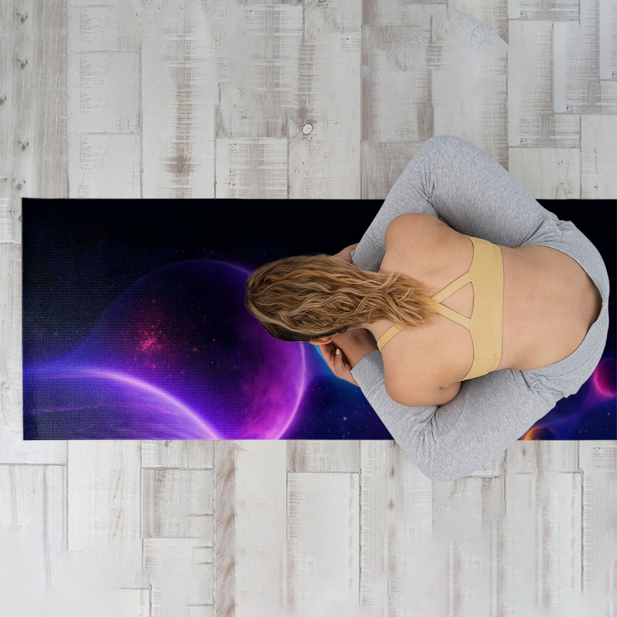 Space Planet Yoga Mat