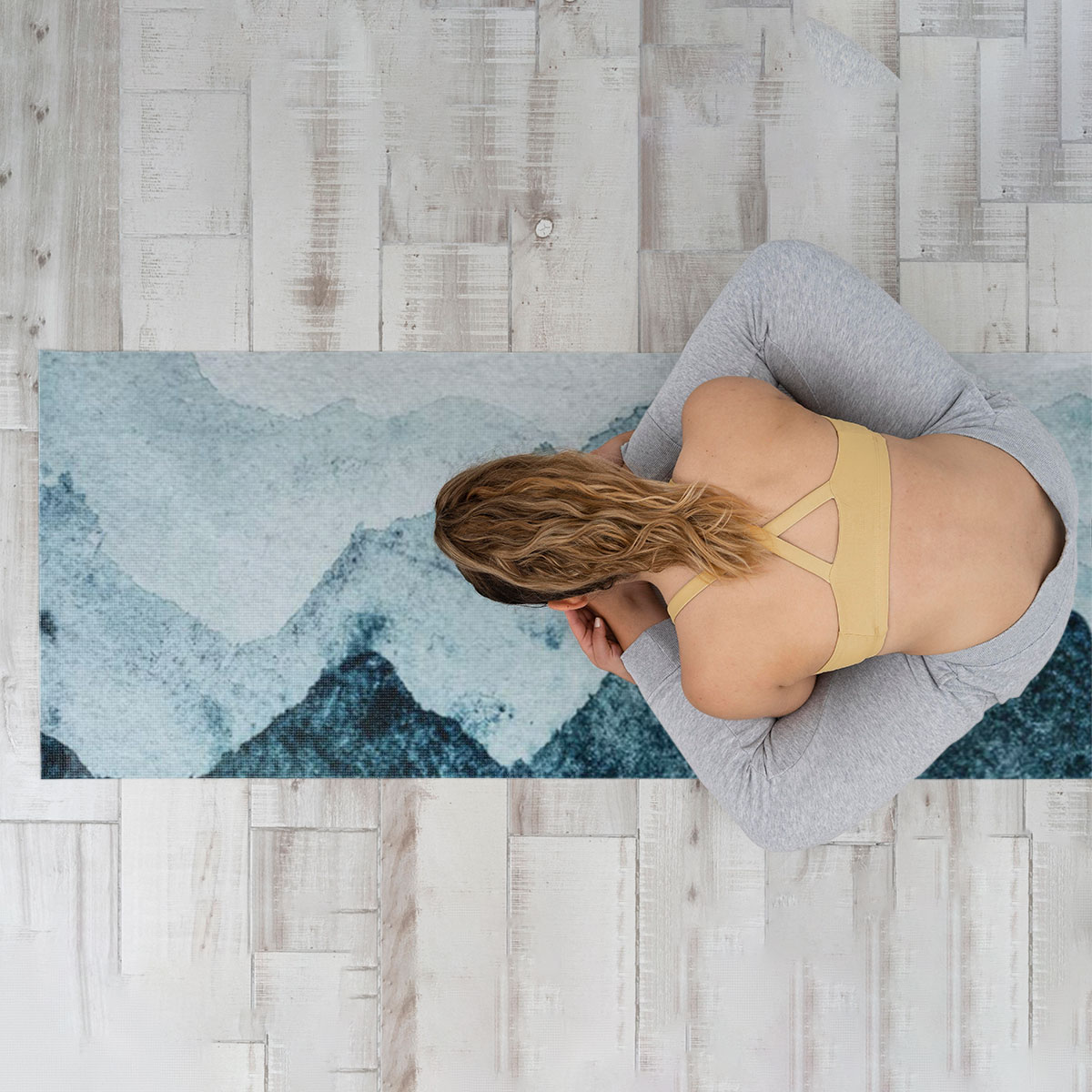 Sun And Mountain Yoga Mat