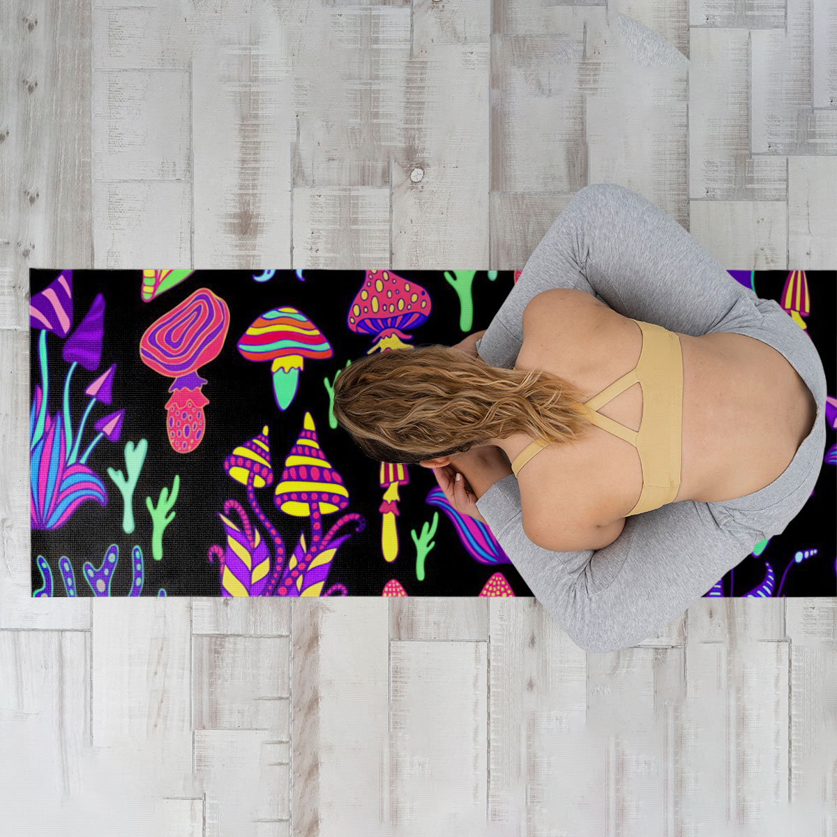 Trippy Shrooms Yoga Mat