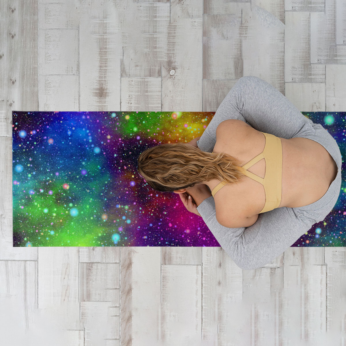 Trippy Space Yoga Mat
