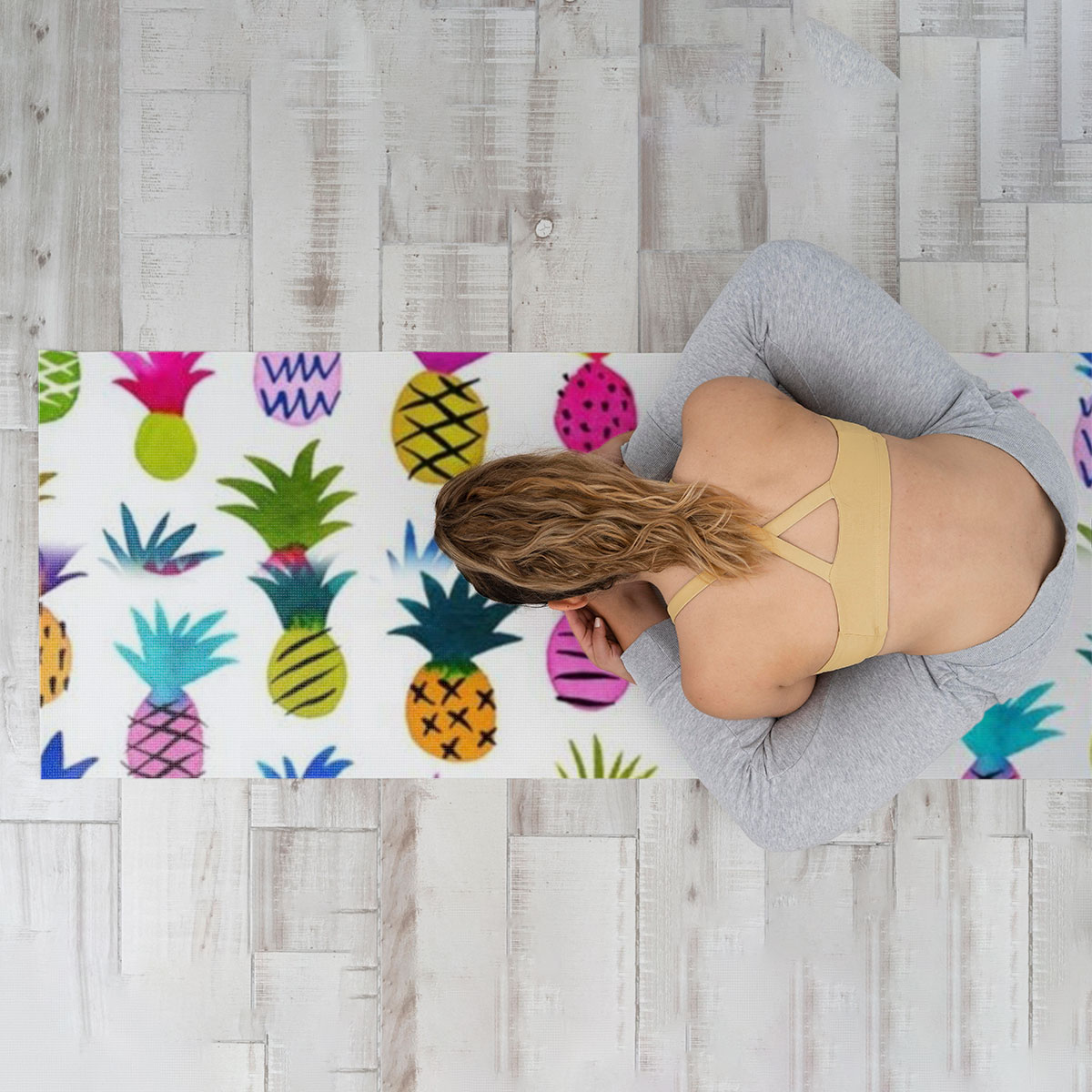 Tropical Fruit Pineapple Yoga Mat
