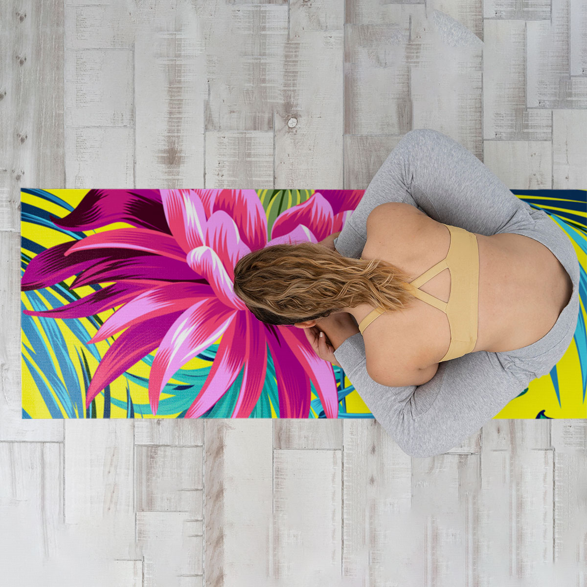 Tropical Lotus Yoga Mat