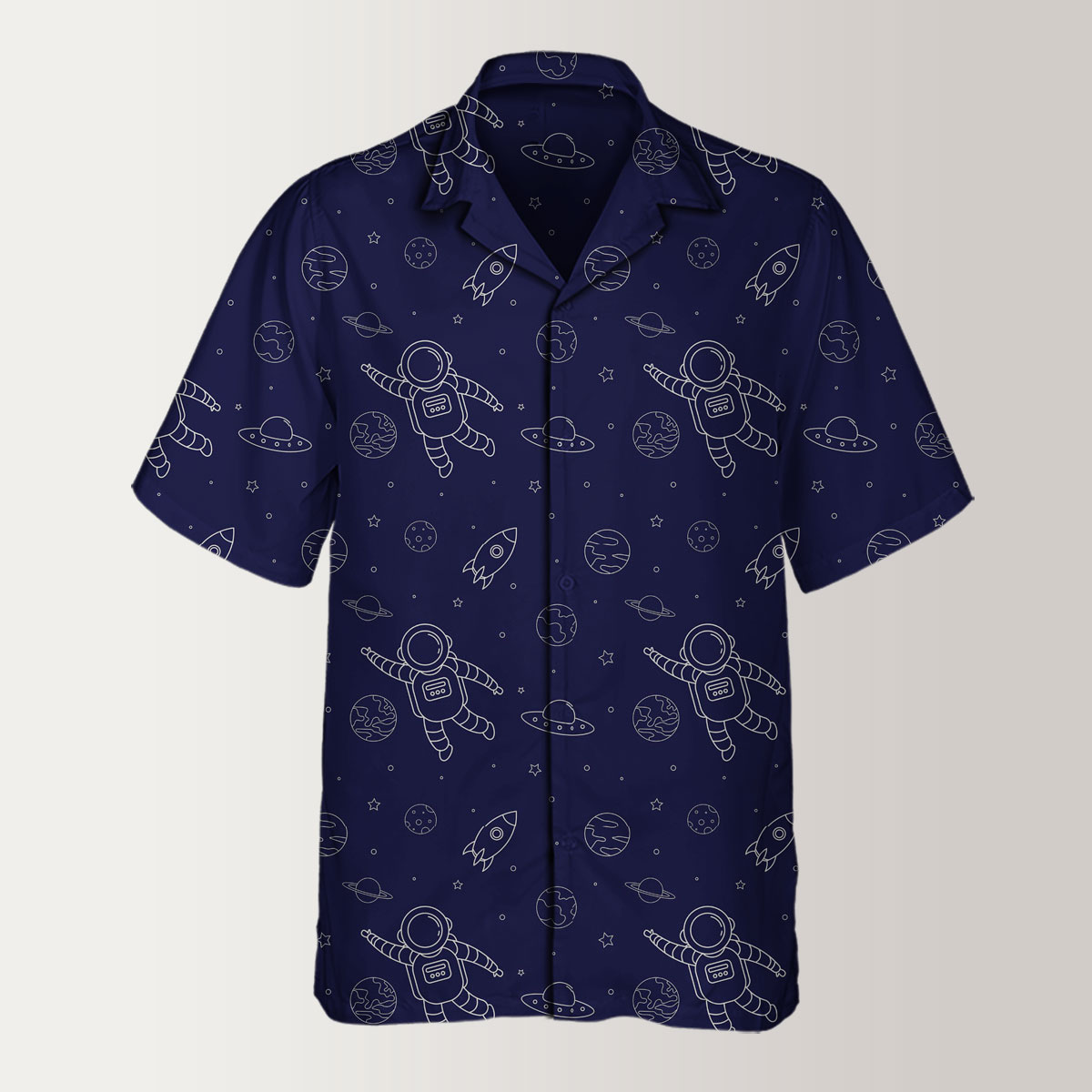 Astronaut And Outer Space Hawaiian Shirt