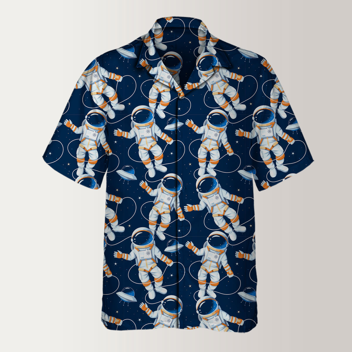 Astronaut Seamless Pattern Hawaiian Shirt