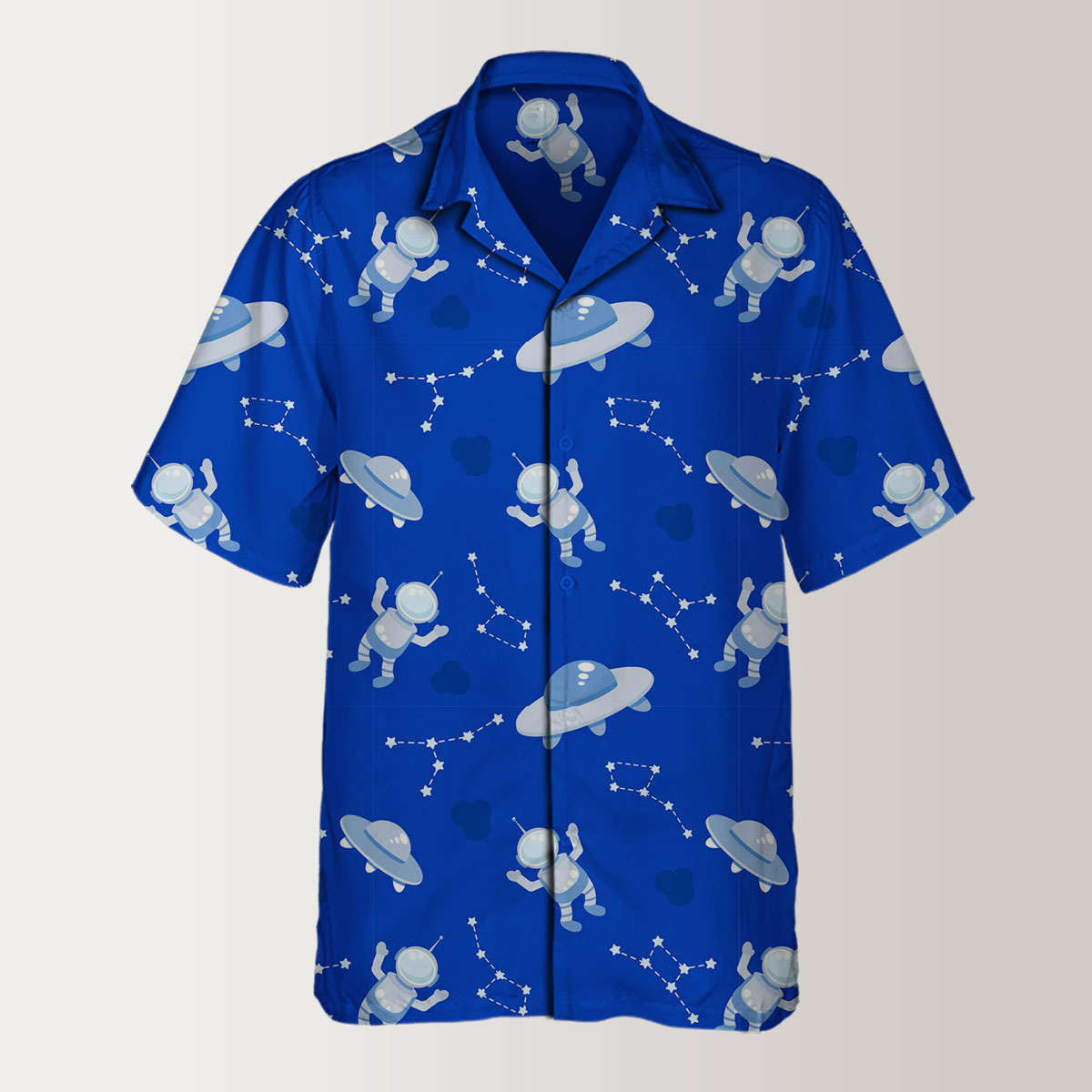Astronauts Spaceships And Constellation Hawaiian Shirt