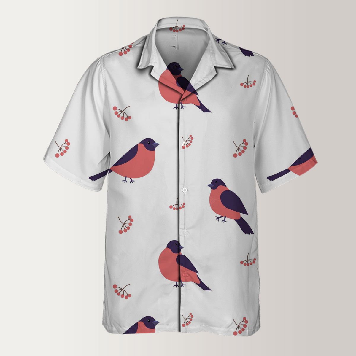 Bull Finch Monogram Hawaiian Shirt