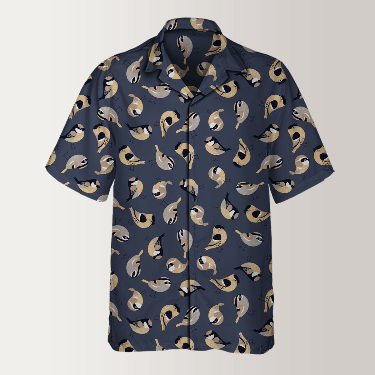 Coon Illustration Finch Hawaiian Shirt
