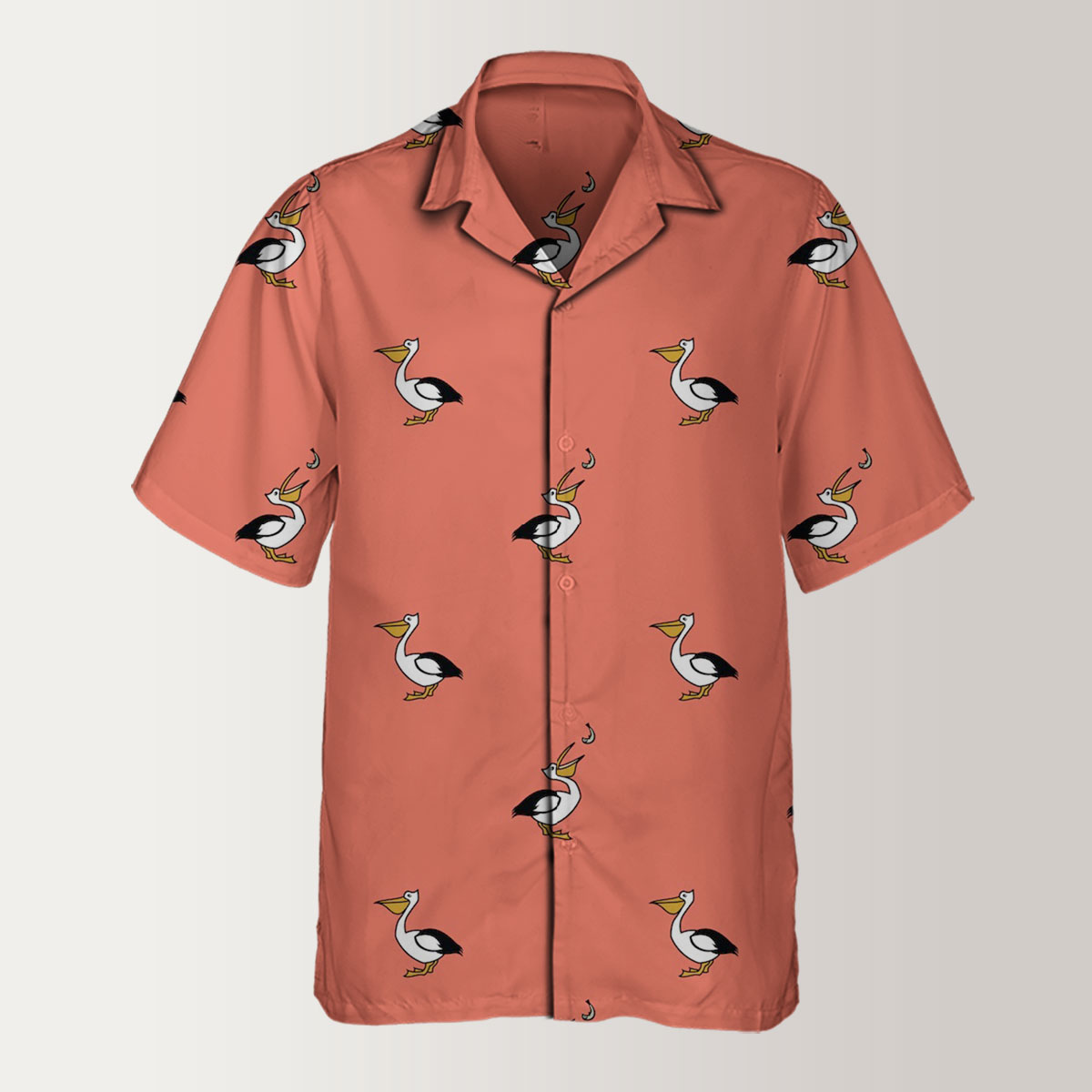 Coon Pelican Monogram Hawaiian Shirt