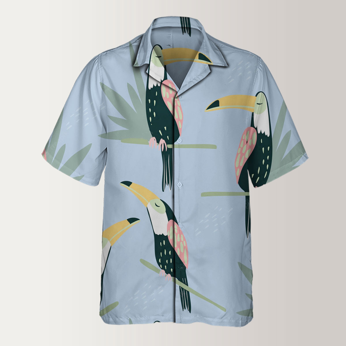 Coon Sleeping Tropical Toucan Hawaiian Shirt