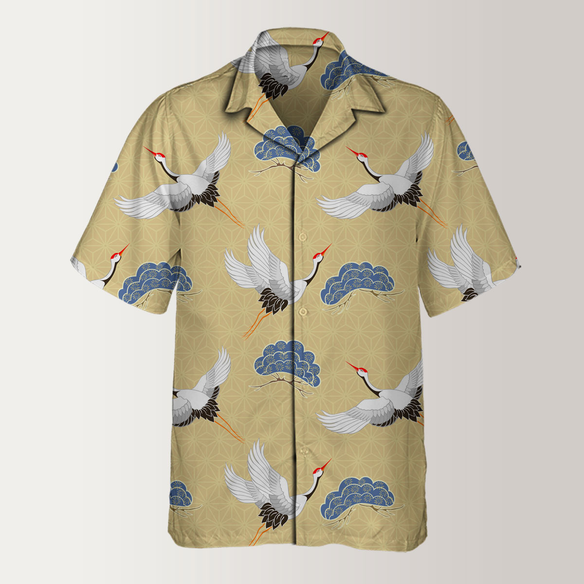 Crane Classic Yellow Sky Hawaiian Shirt