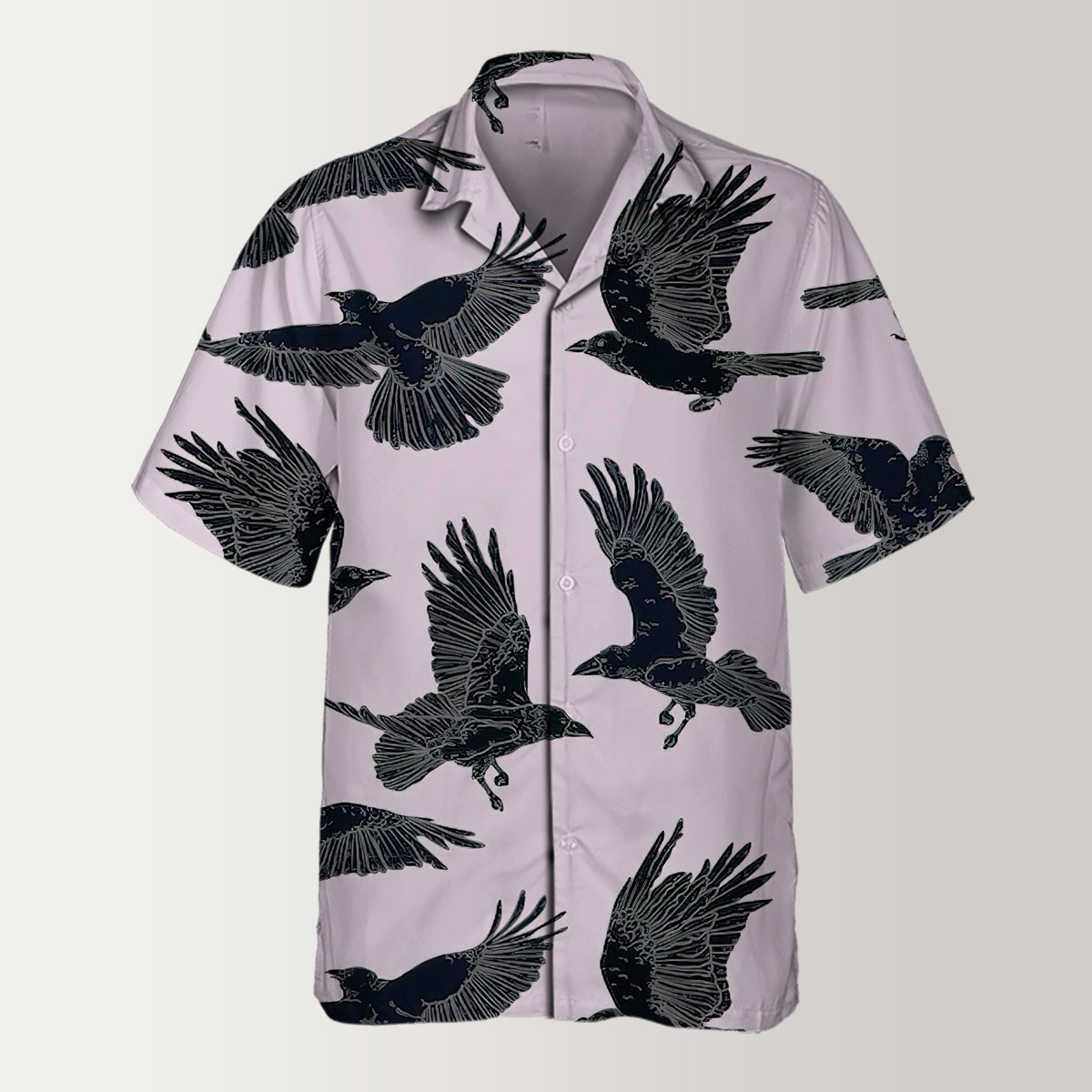 Flying Raven Art Hawaiian Shirt
