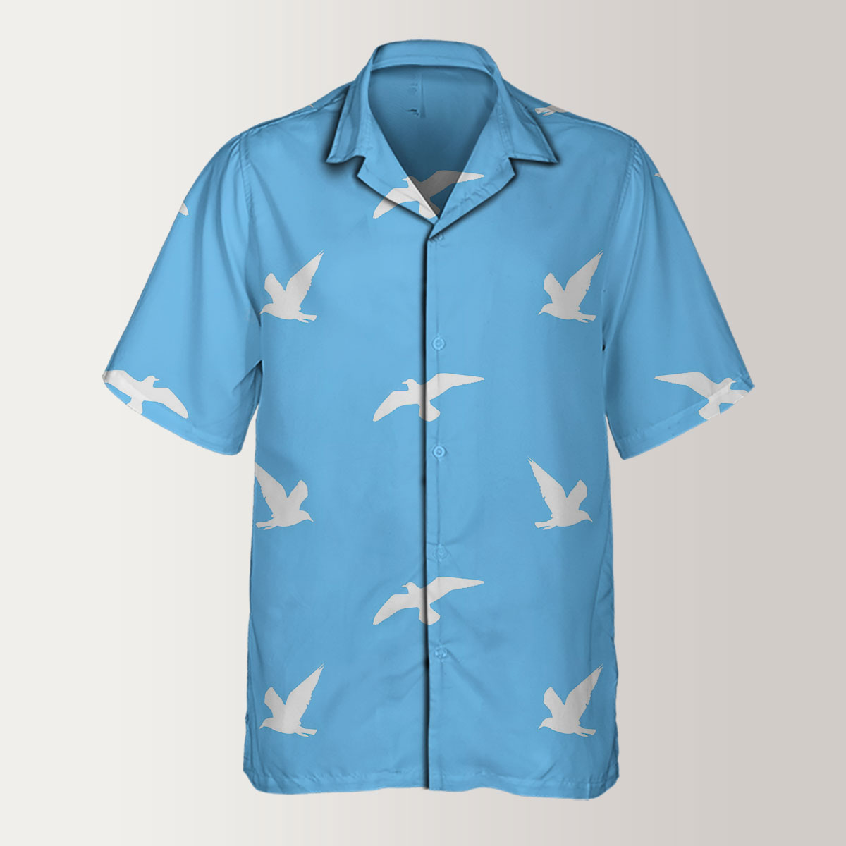 Freedom Sky Seagull Symbol Hawaiian Shirt