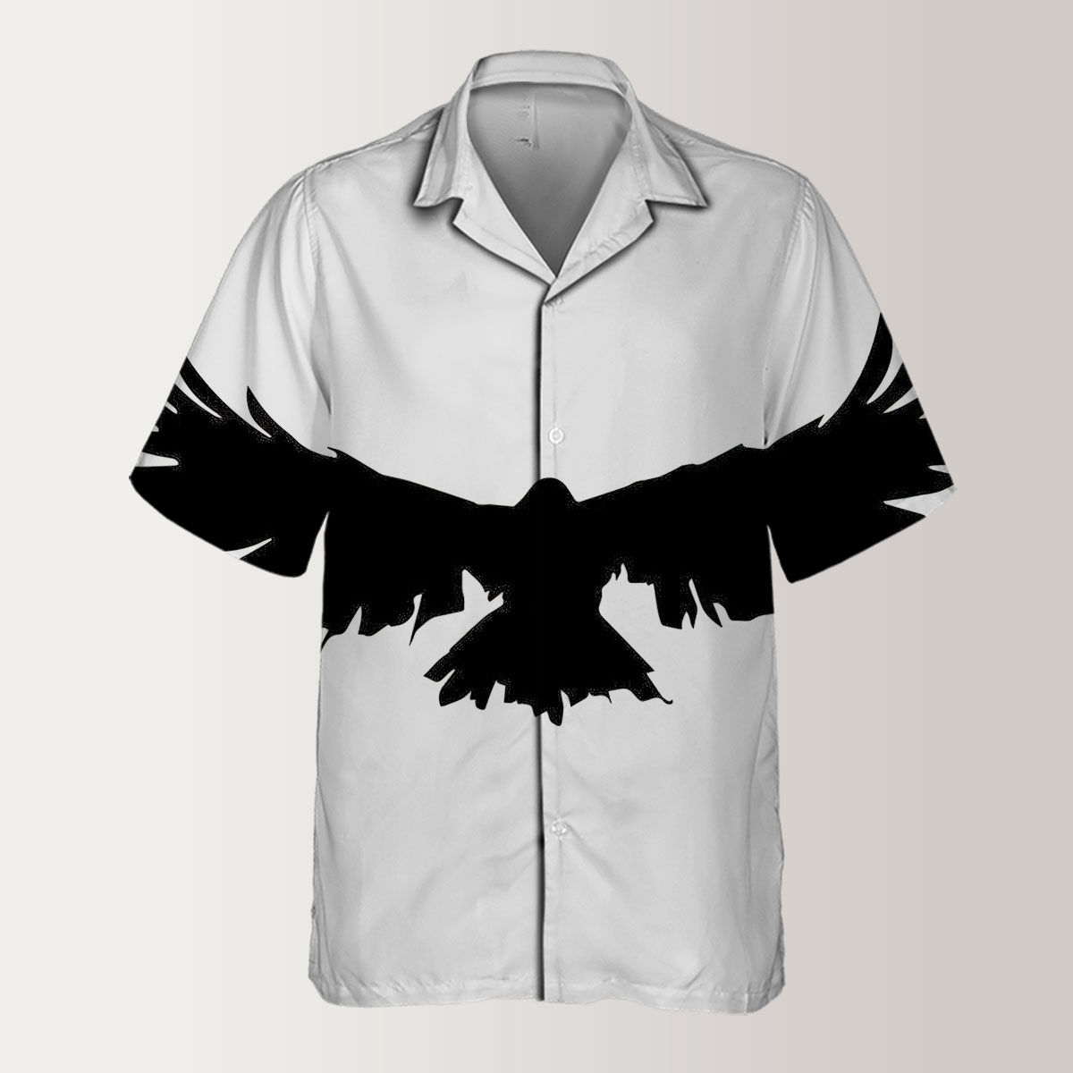Iconic Black Raven Hawaiian Shirt