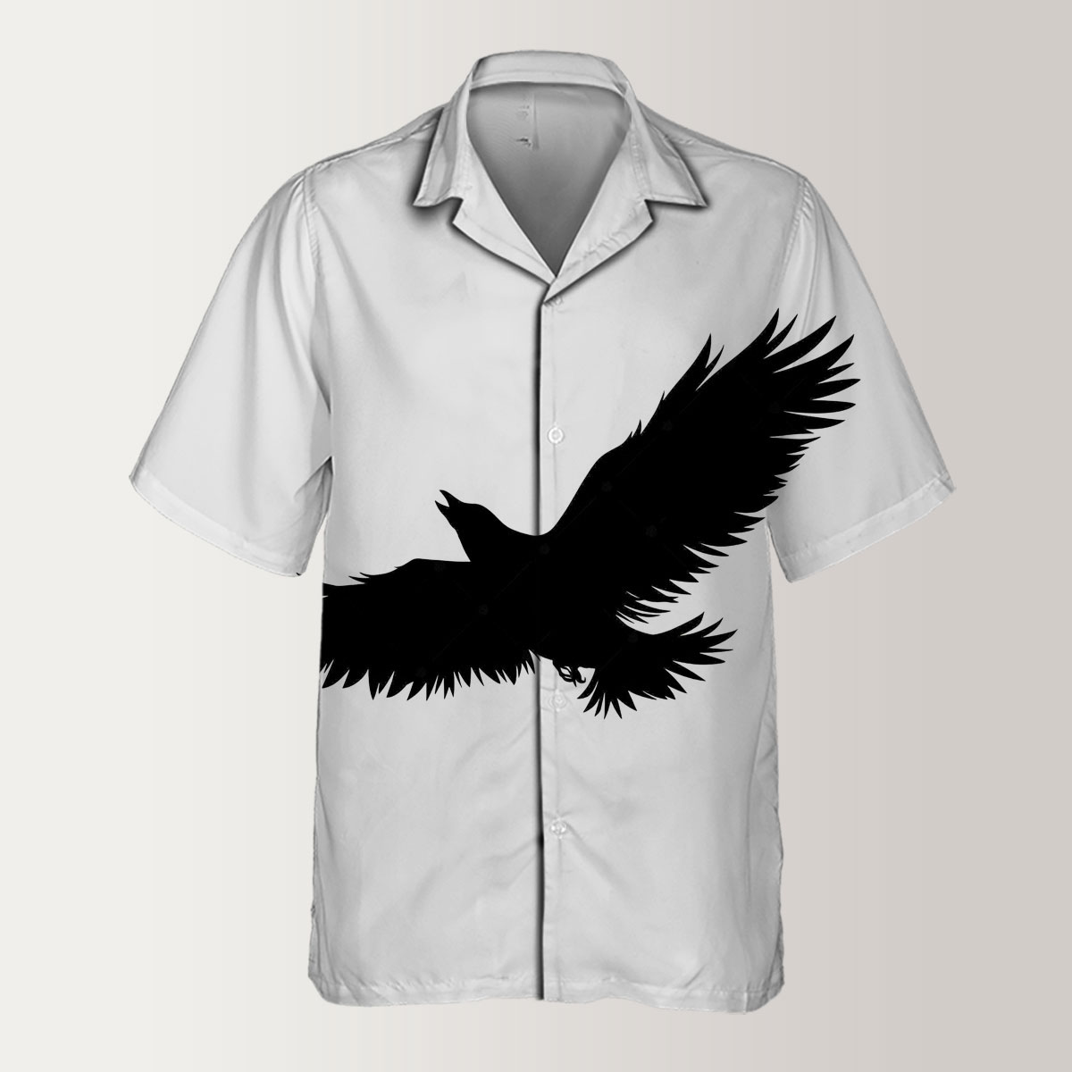 Iconic Flying Raven Hawaiian Shirt