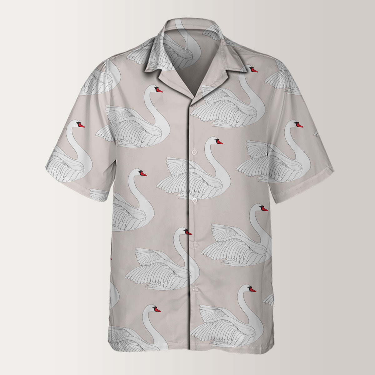 Iconic White Swan Hawaiian Shirt