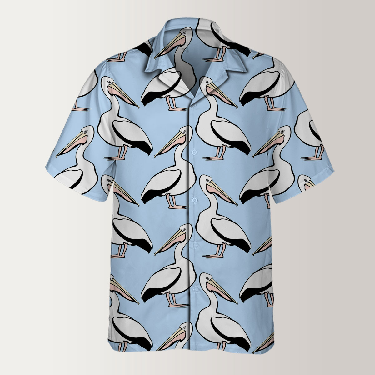 Illustration Pelican Hawaiian Shirt