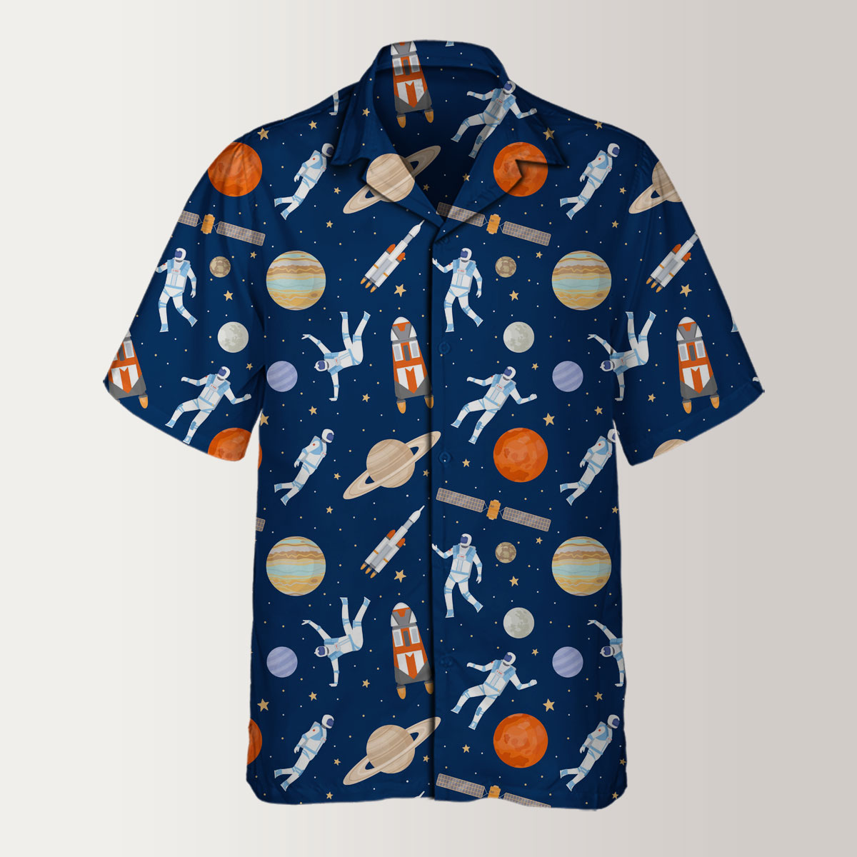 Outer Space Astronaut Hawaiian Shirt