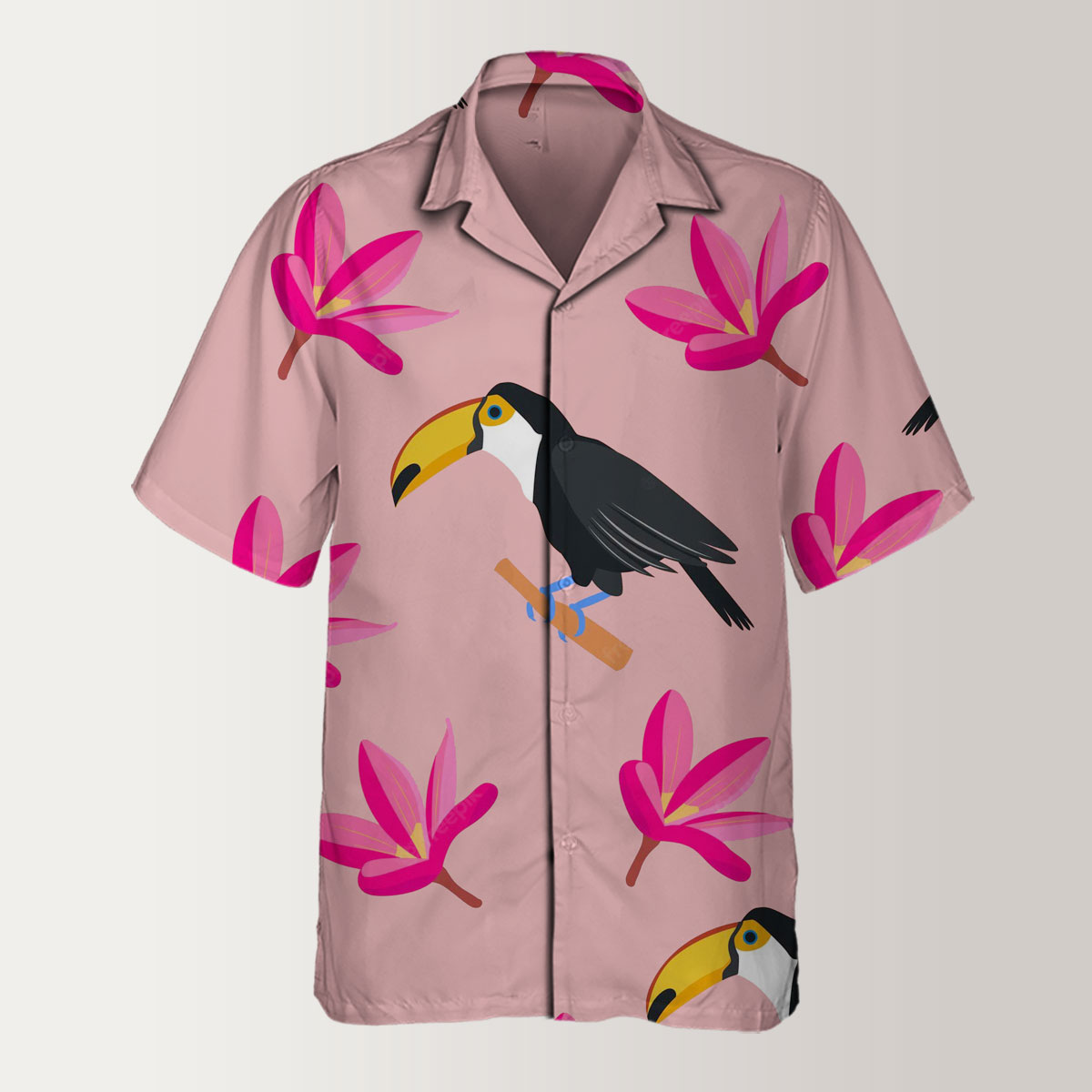 Pink Universe Toucan Hawaiian Shirt