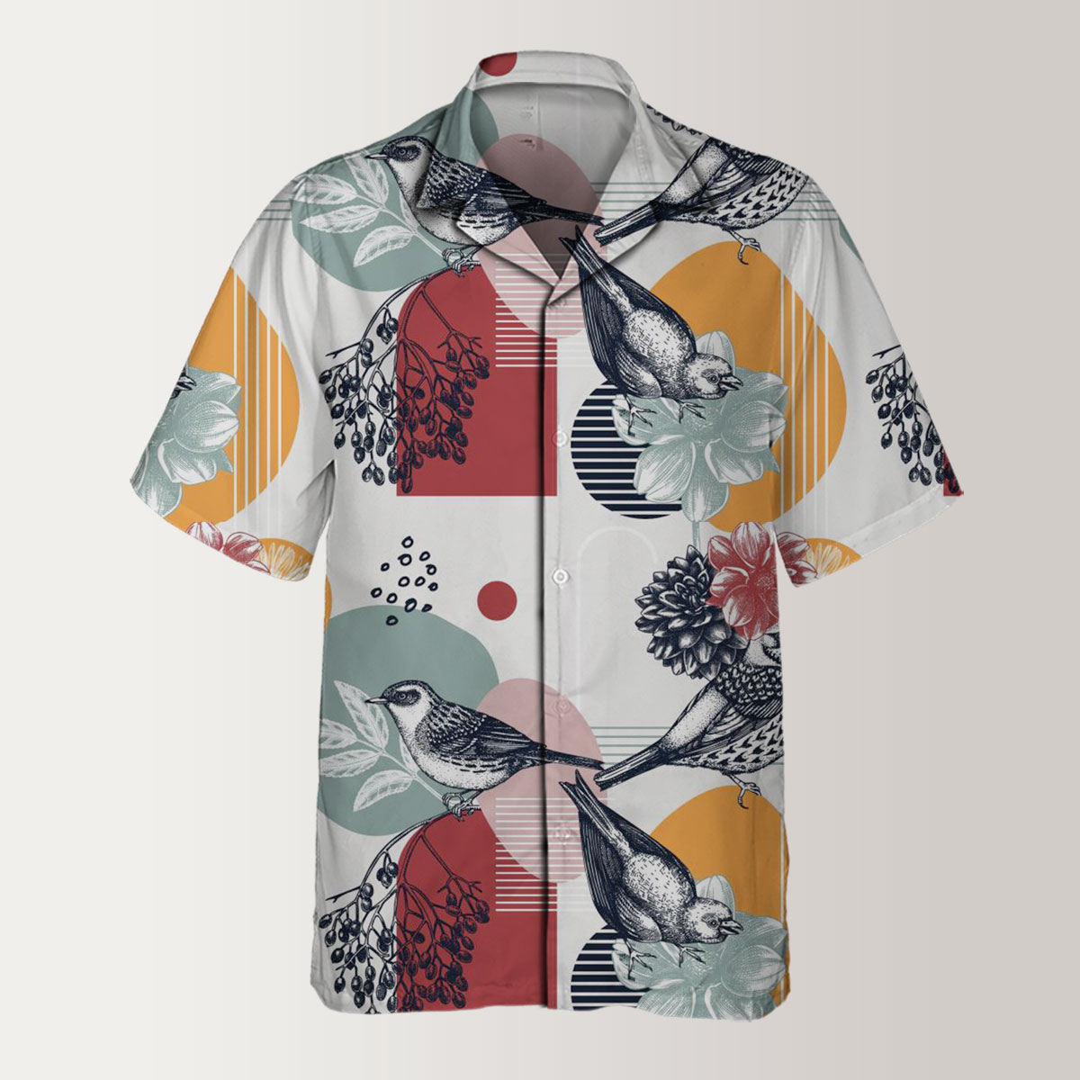Trio Finch Pop Hawaiian Shirt