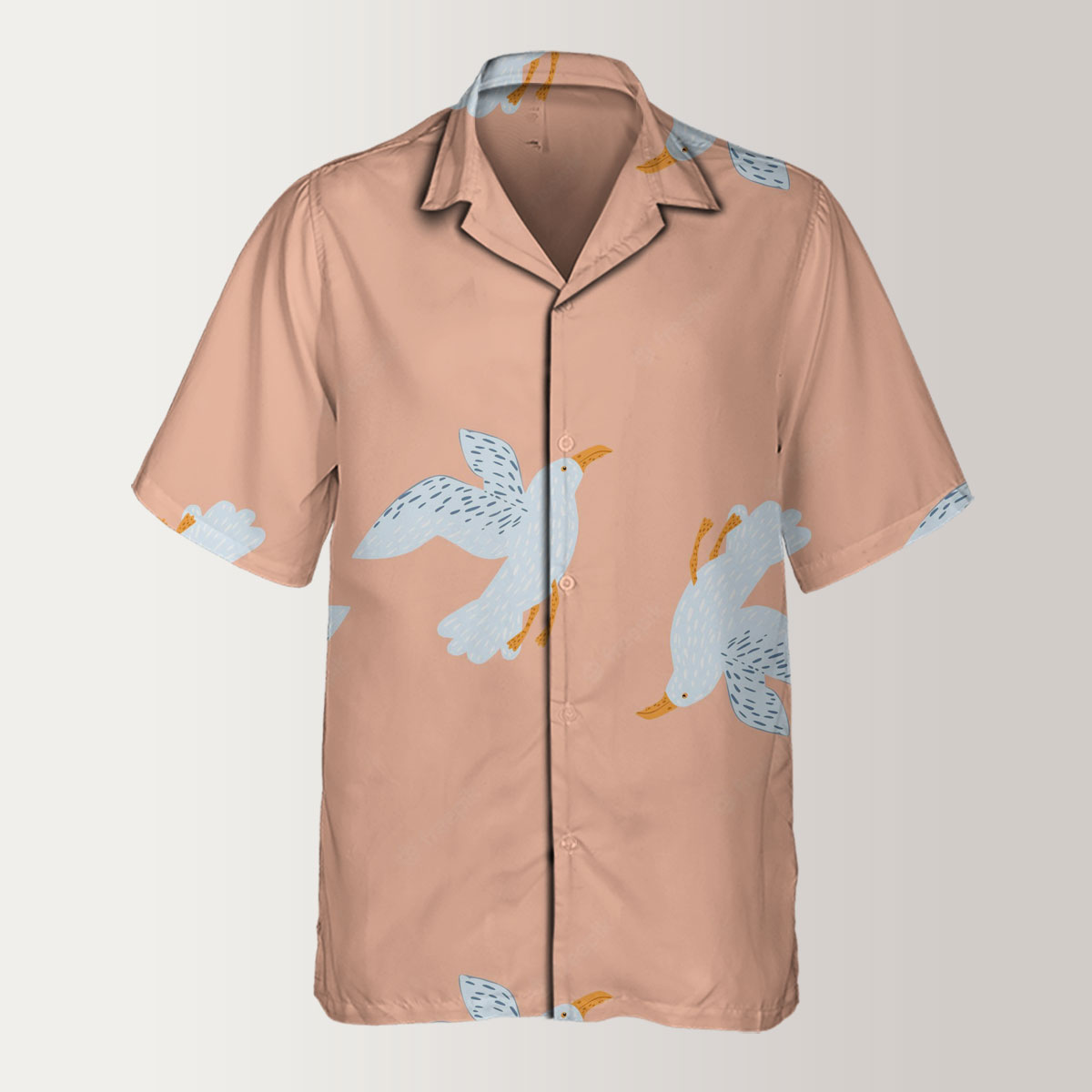 Up And Down Seagull Hawaiian Shirt