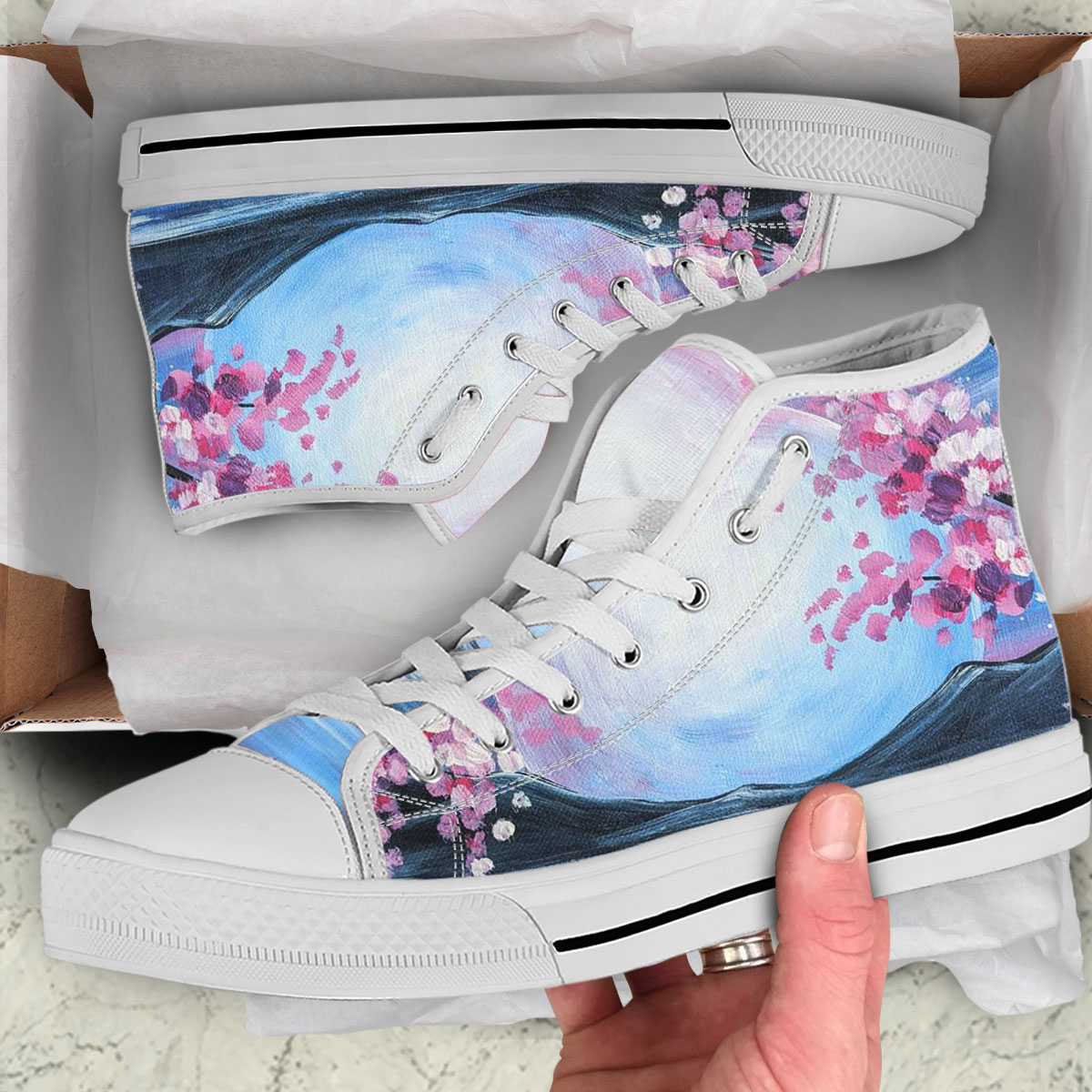 Blossom Moon River High Top Shoes