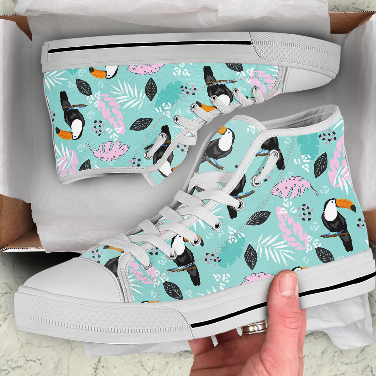 Coon Tropical Toucan High Top Shoes