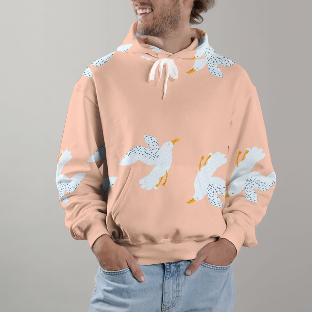 Up And Down Seagull Hoodie