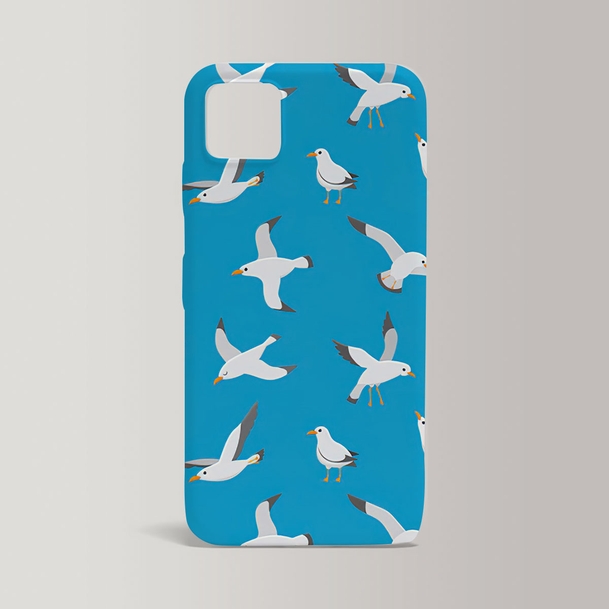 Blue Monogram Seagull Iphone Case