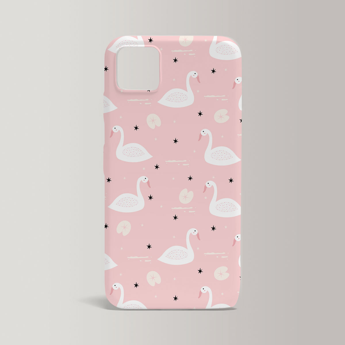 Cartoon Pink Swan Iphone Case