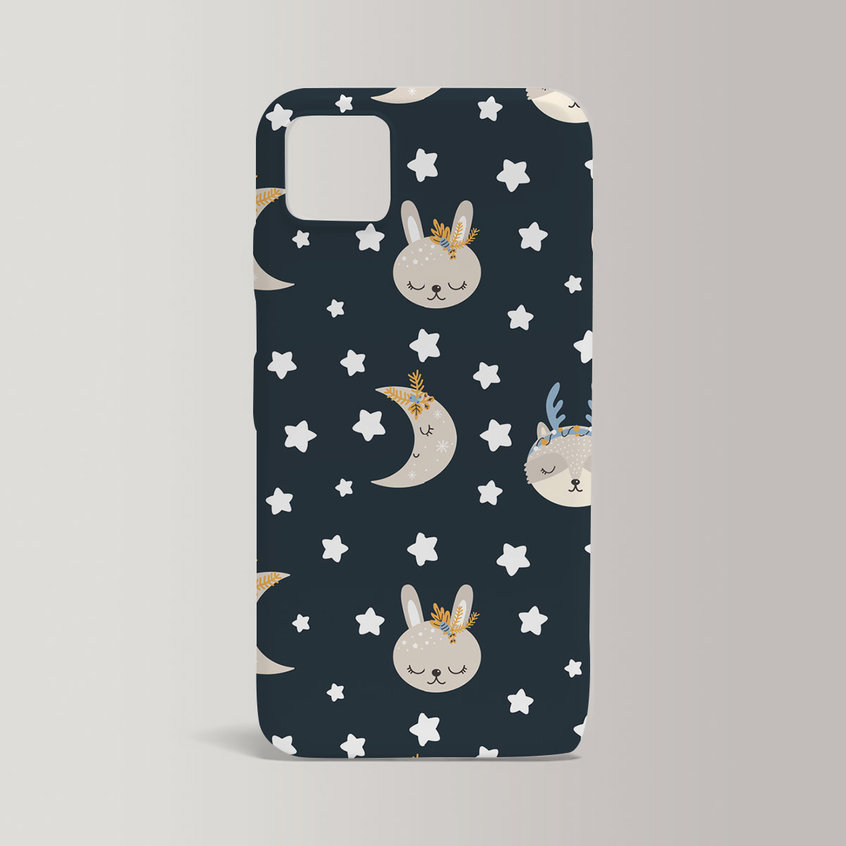 Christmas Pattern With Animals Iphone Case