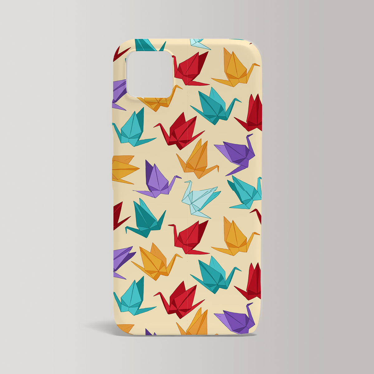 Colorful Origami Crane Iphone Case
