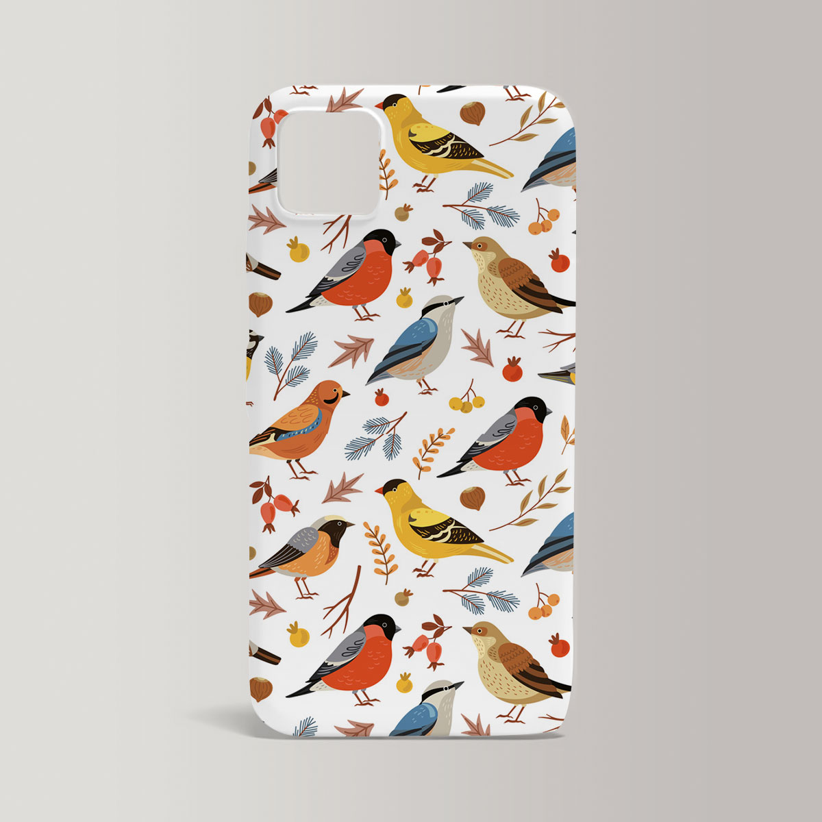 Coon Berries Finch Iphone Case