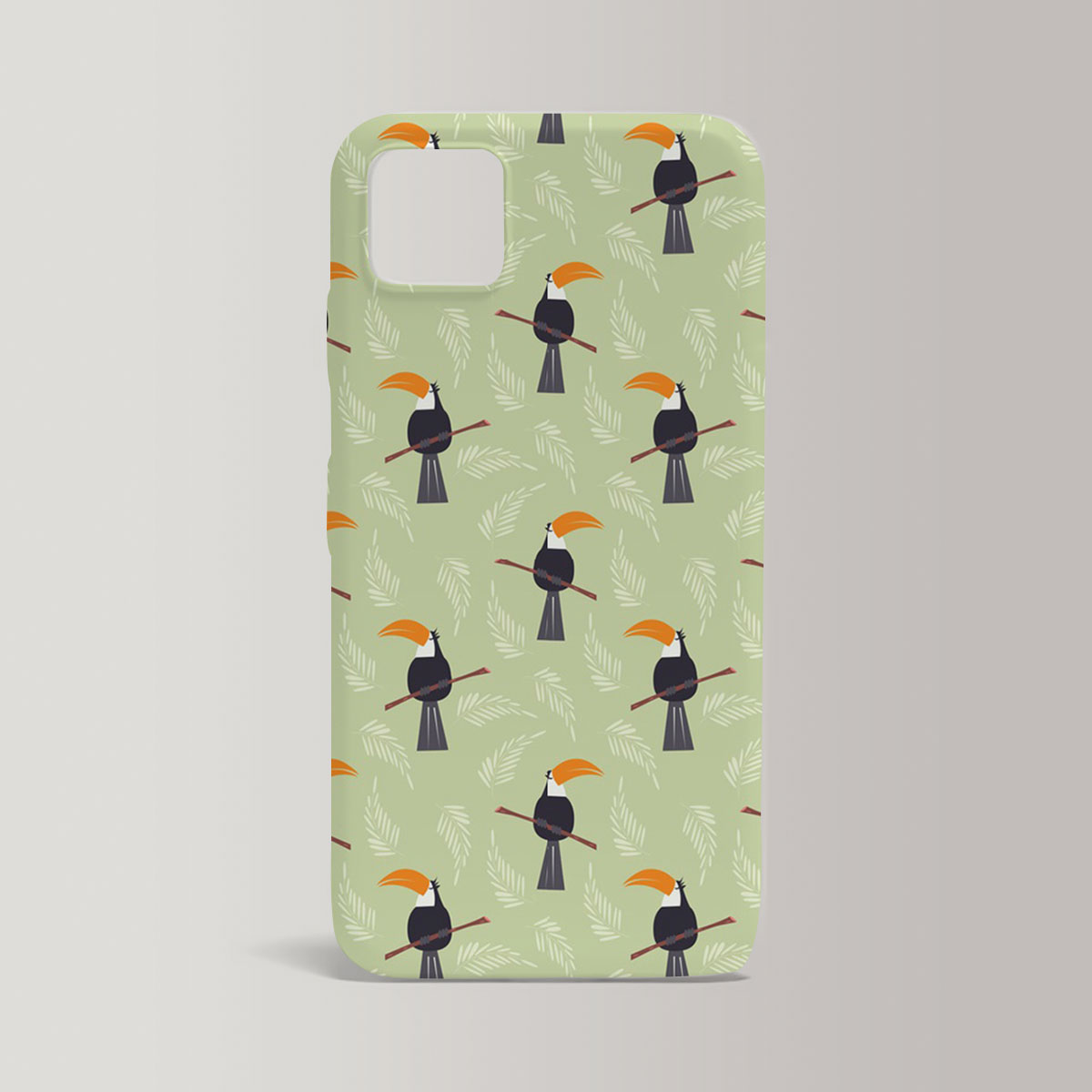 Coon Cute Toucan Monogram Iphone Case