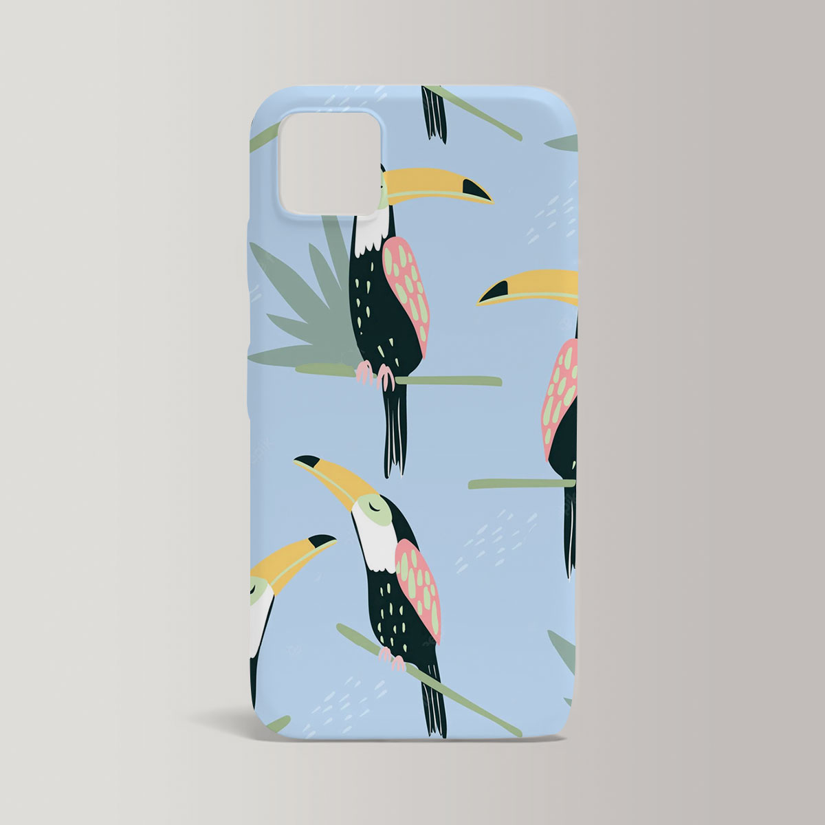 Coon Sleeping Tropical Toucan Iphone Case