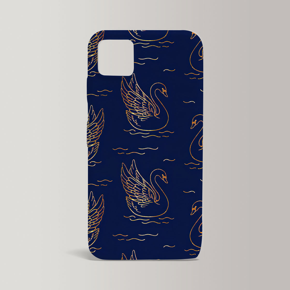 Floating Golden  Swan Art Iphone Case
