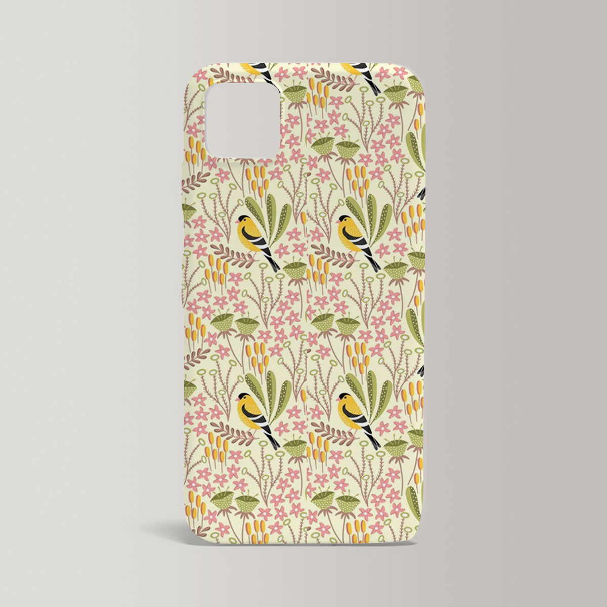 Floral Finch Iphone Case