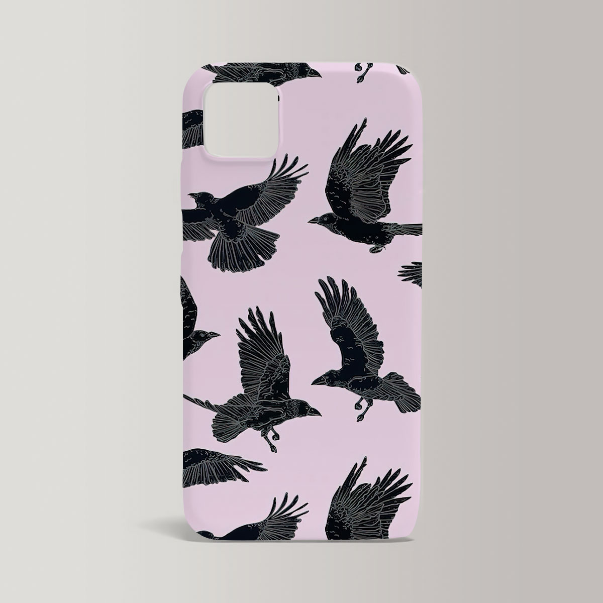 Flying Raven Art Iphone Case