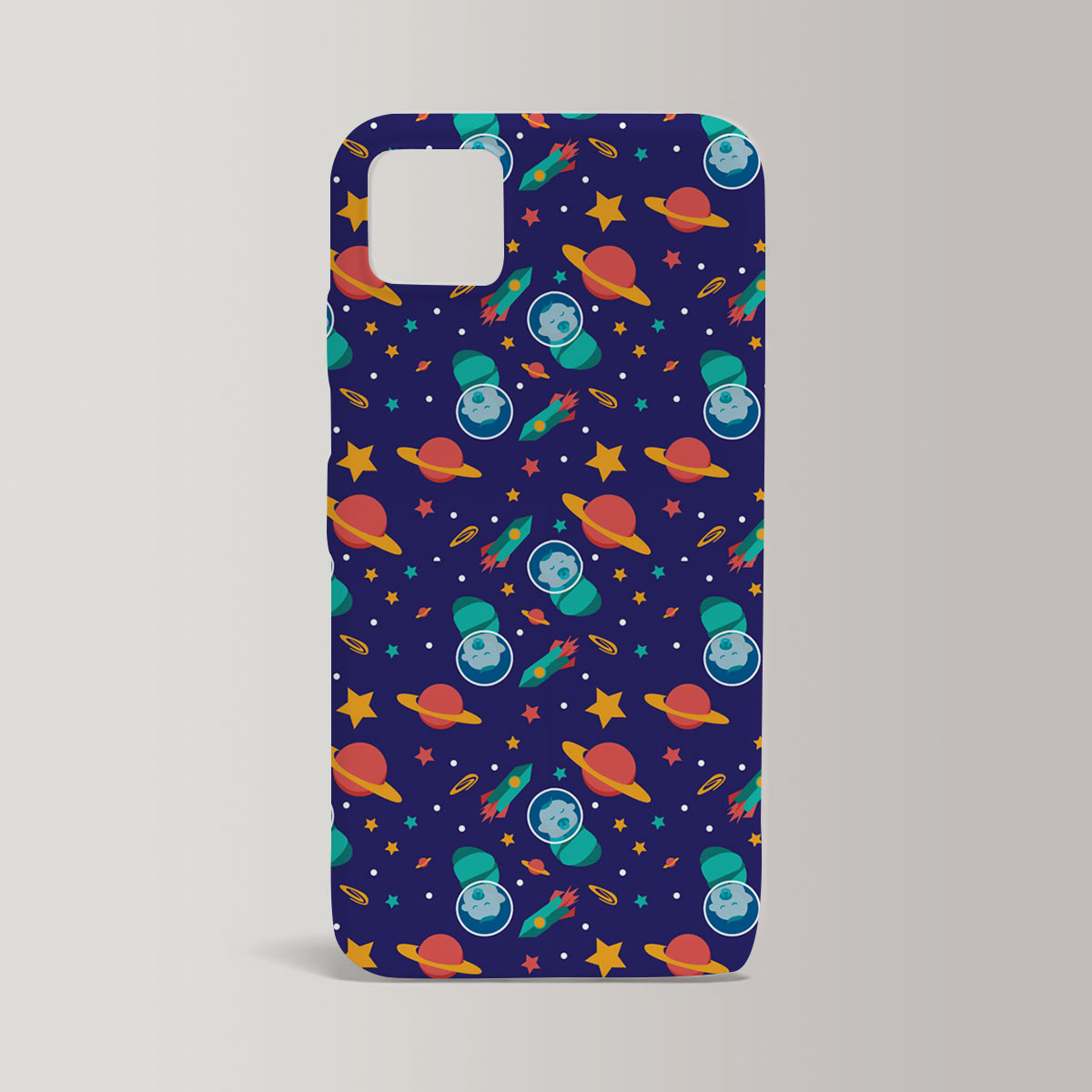 Galaxy Background With Baby Astronauts Iphone Case