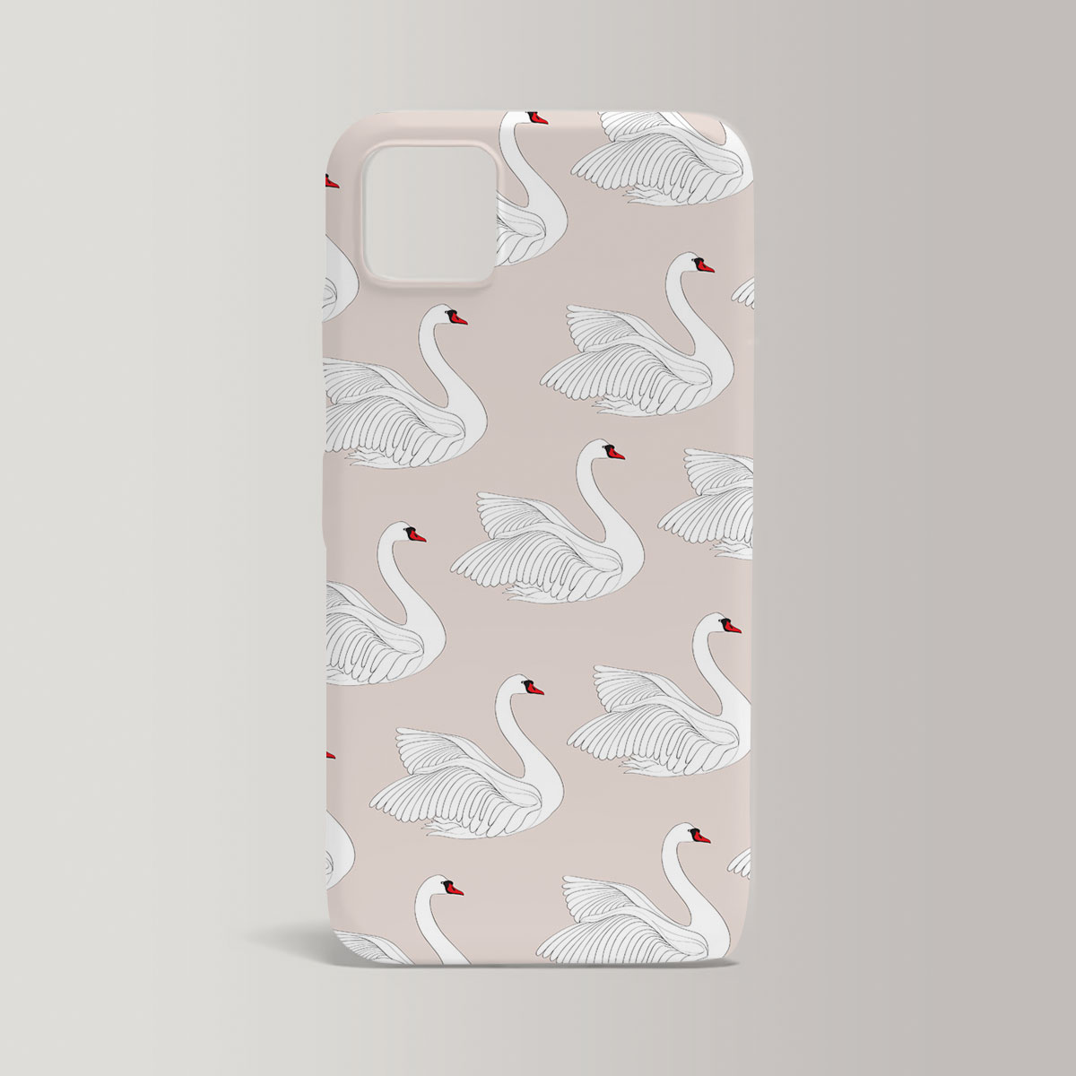 Iconic White Swan Iphone Case