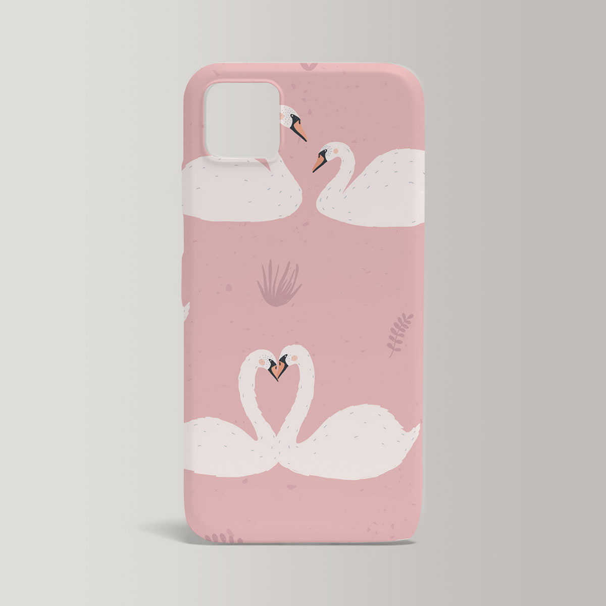 Lovely Swan Couple Iphone Case