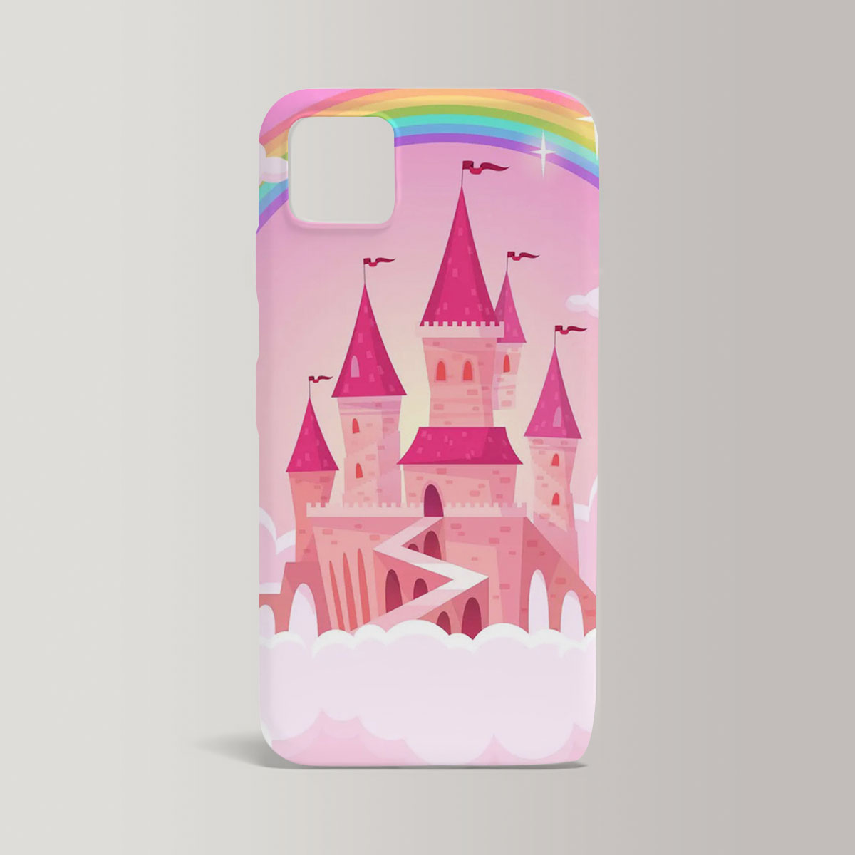 Magic Pink Rainbow Castel Iphone Case