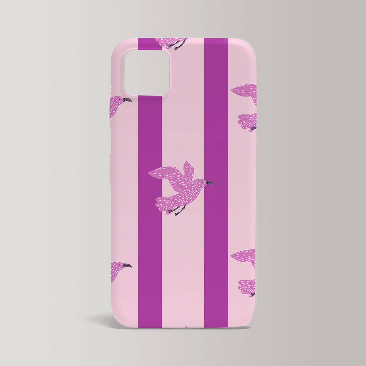 Pink Background Seagull Iphone Case
