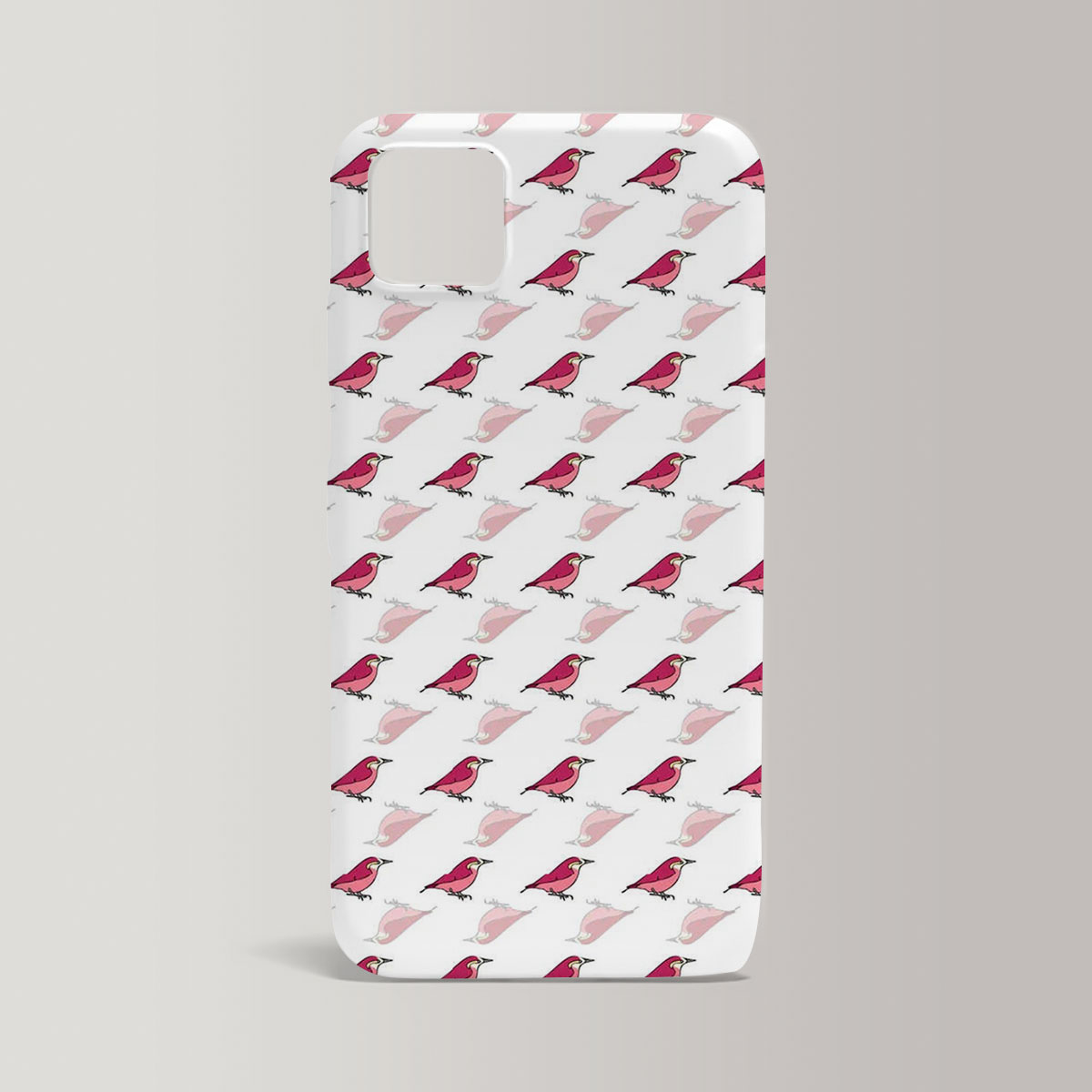 Pink Finch Monogram Iphone Case