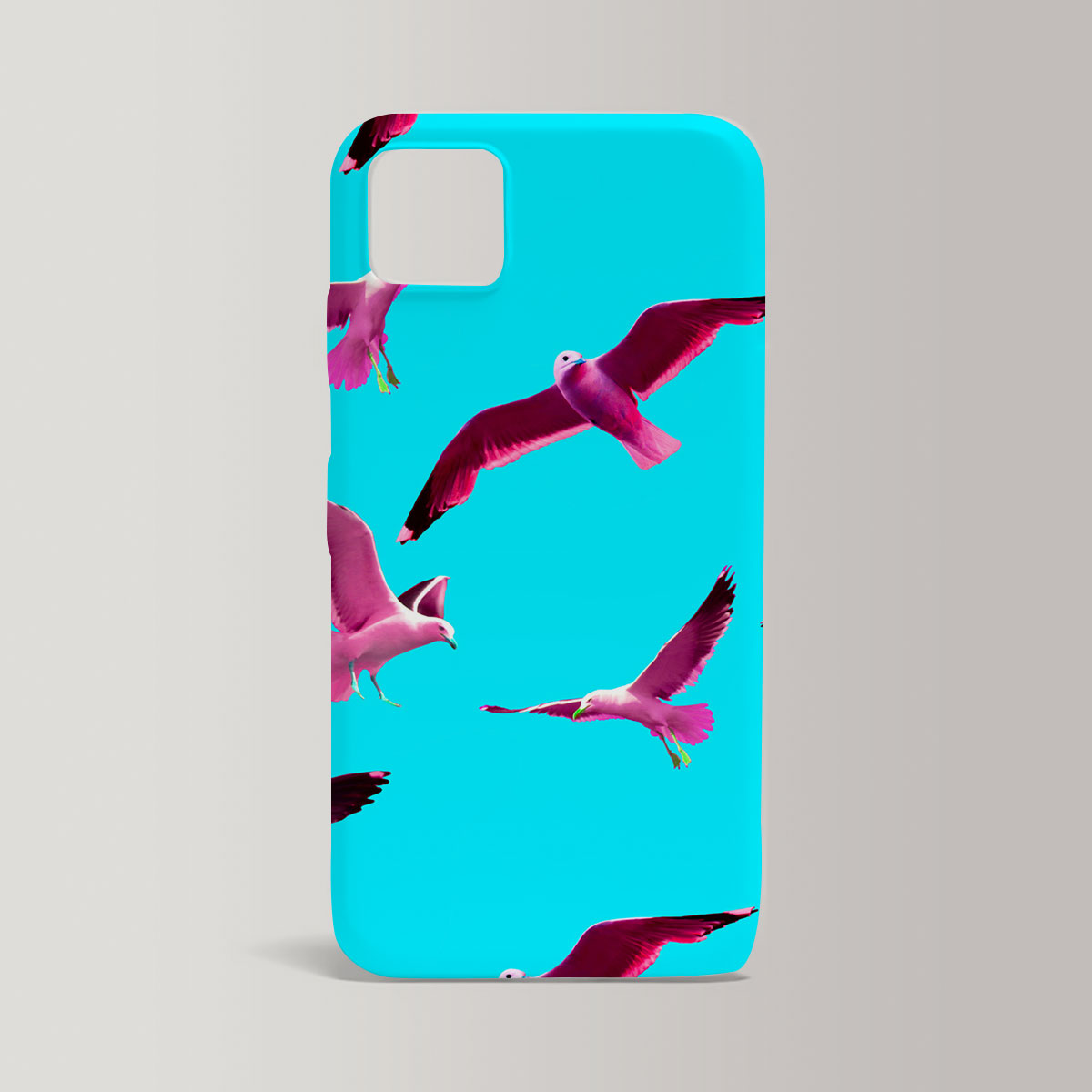 Pink Seagull Flying Iphone Case