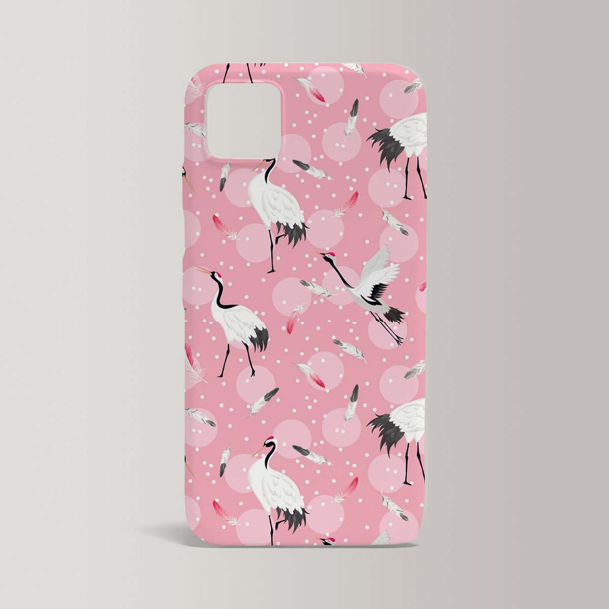Pink Universe Crane Iphone Case