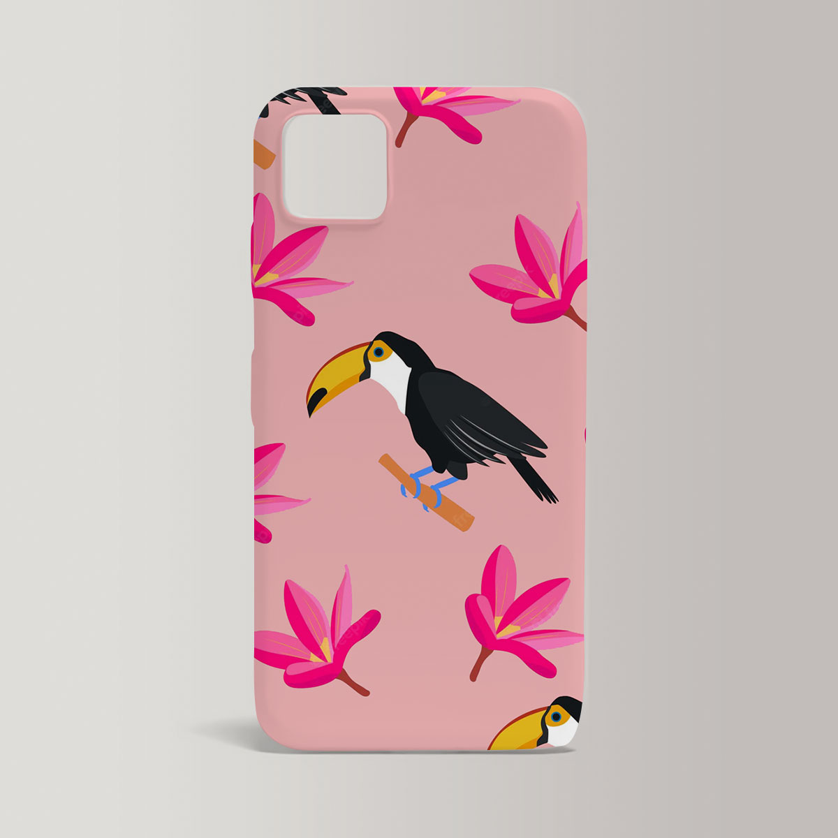 Pink Universe Toucan Iphone Case