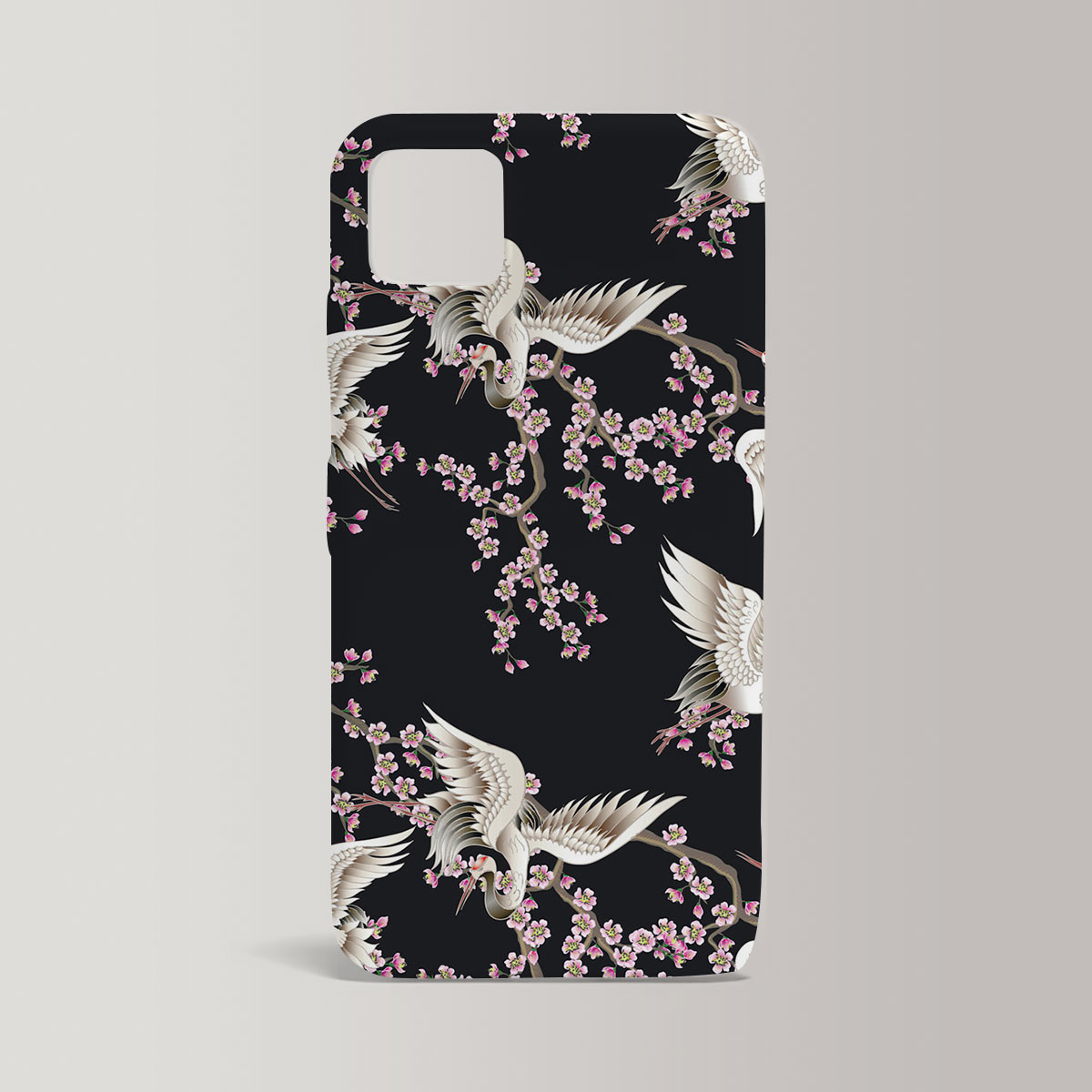 Sakura Flower Crane Iphone Case