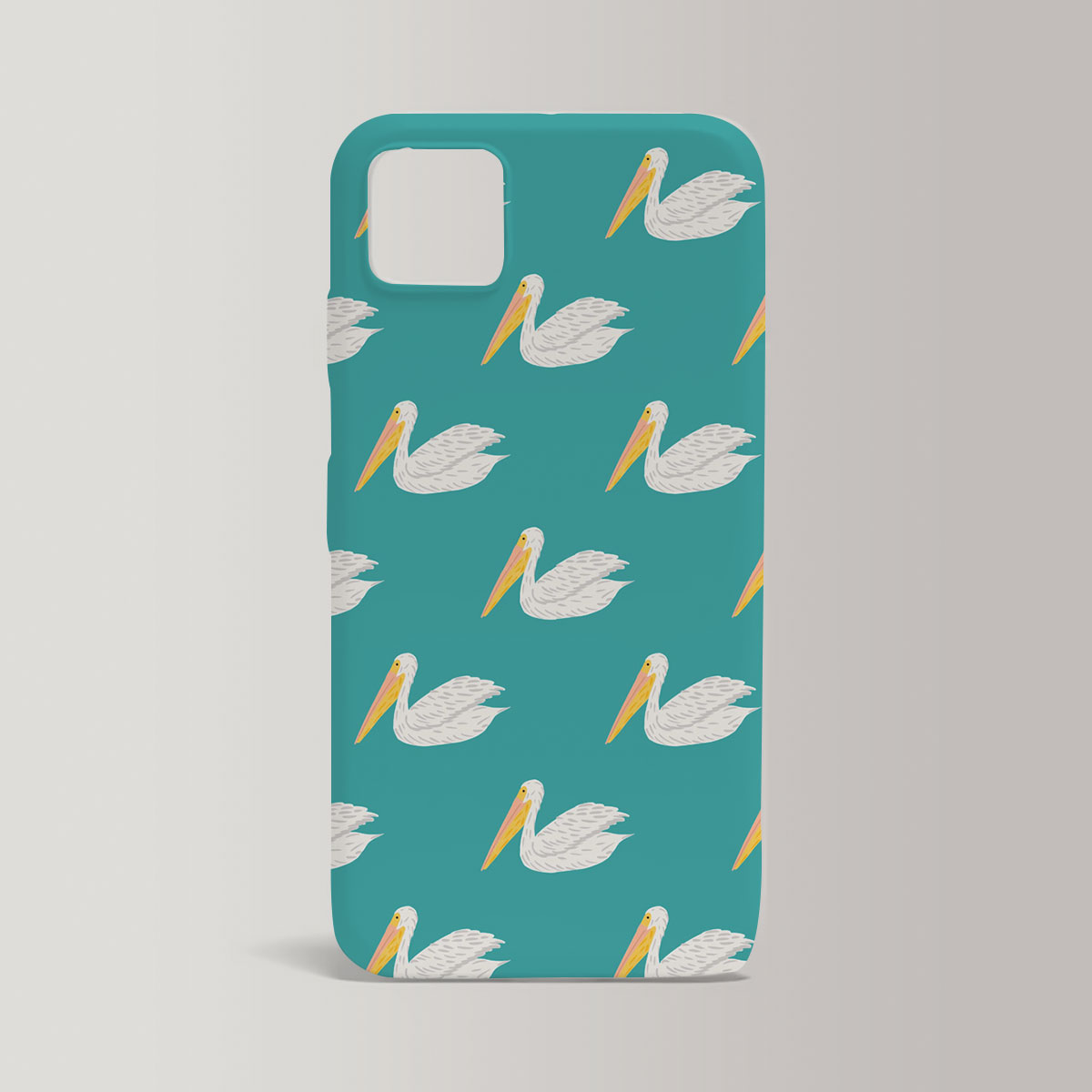 Sitting Pelican On Blue Iphone Case