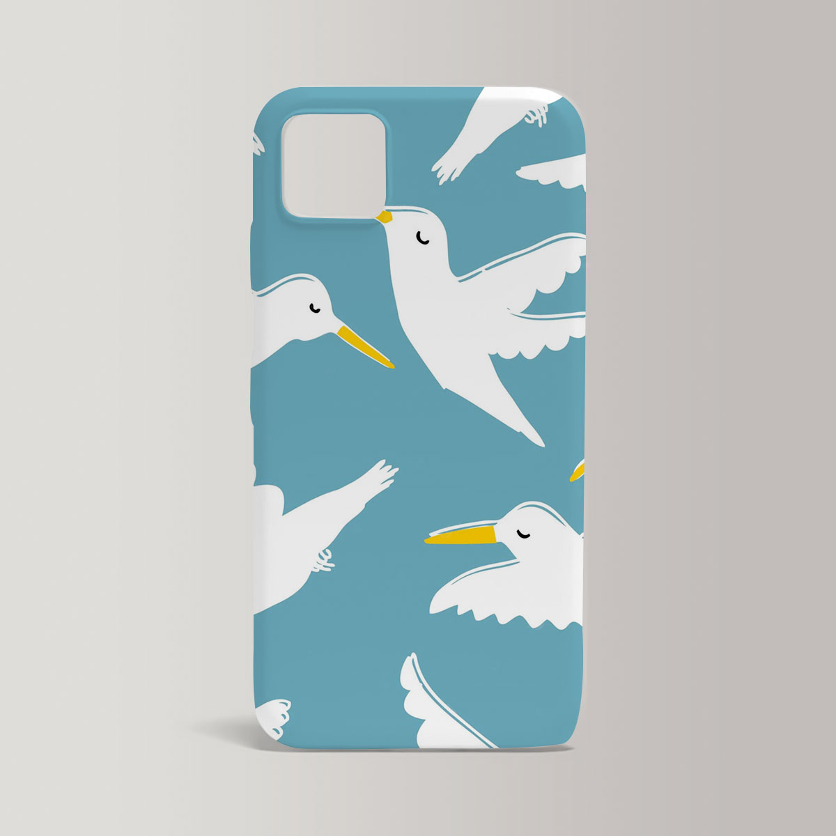 Sleeping Cartoon Seagull Iphone Case