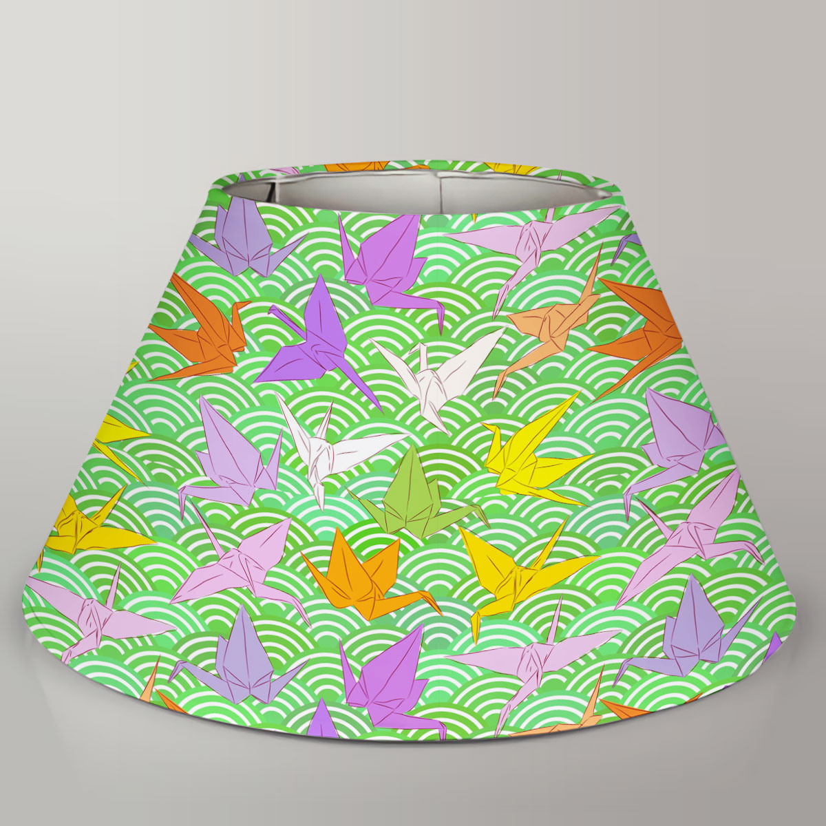 Colorful Paper Crane Lamp Cover